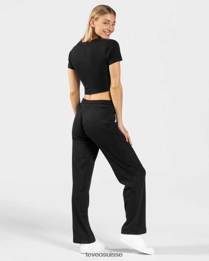 vêtements femmes TEVEO 40204P486 t-shirt décontracté noir